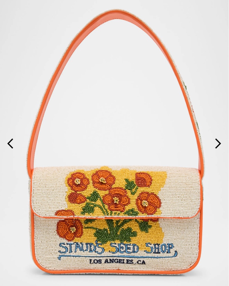 Staud Beaded Tommy Bag: Seed Shop by Staud - Pickle