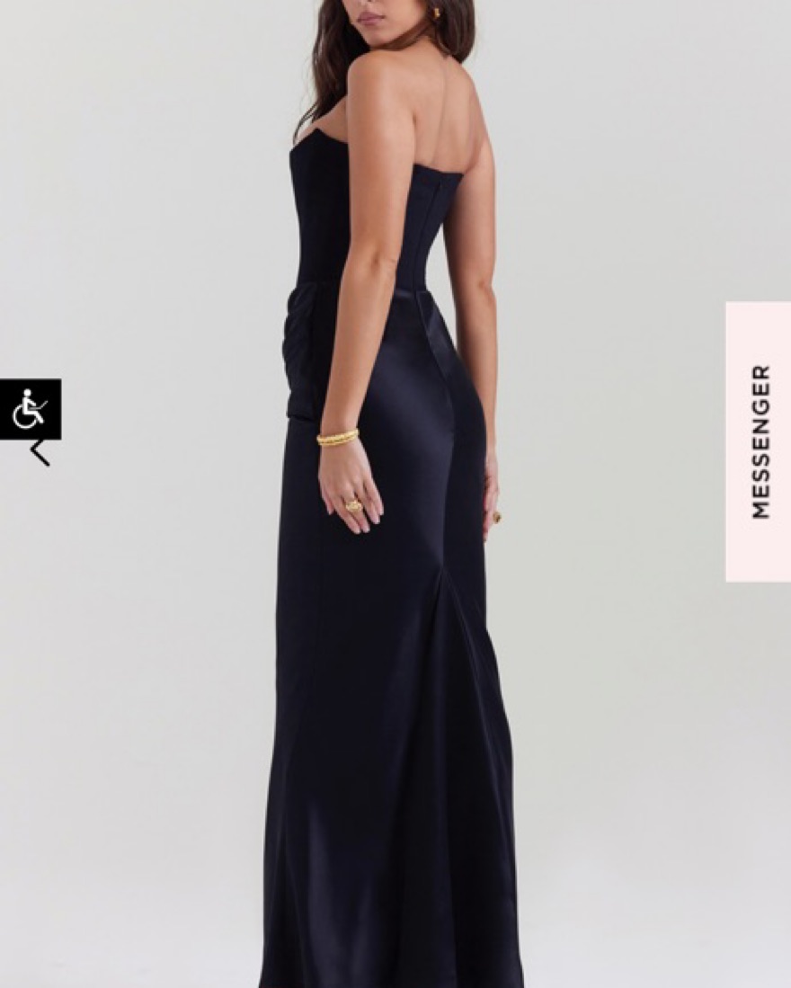 house of cb black strapless dress Clothing : Maxi Dresses : 'Sabine' Black Strapless Corset Dress
