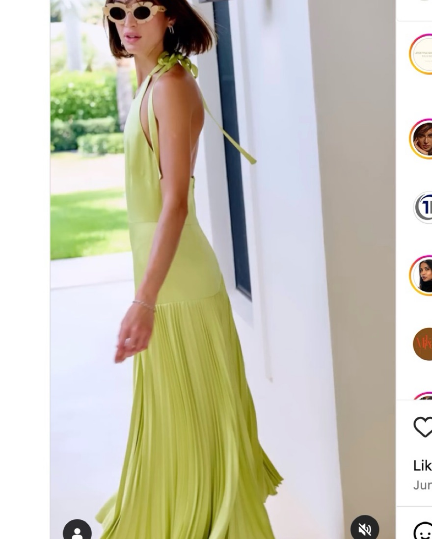 Alexis Saab Green Dress by Alexis - Pickle
