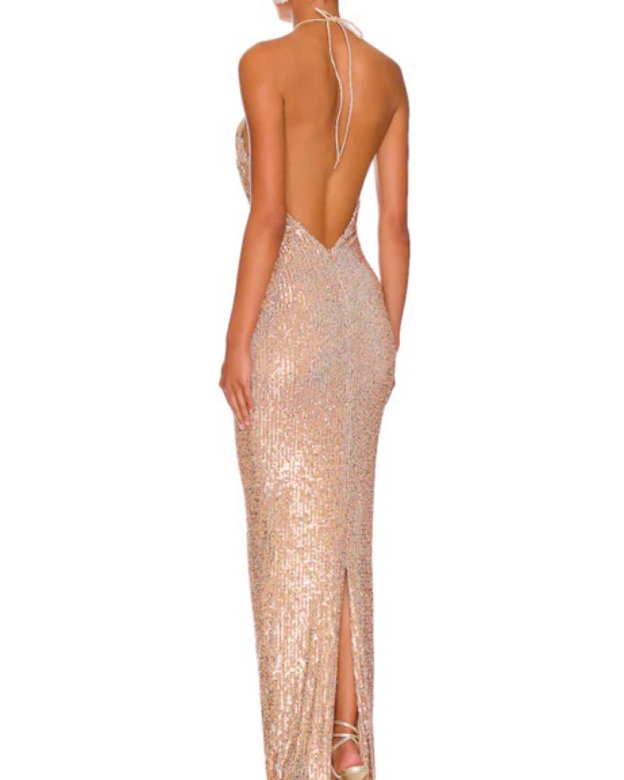 Nookie Sequin Treasure Gown In Camel by Nookie - Pickle