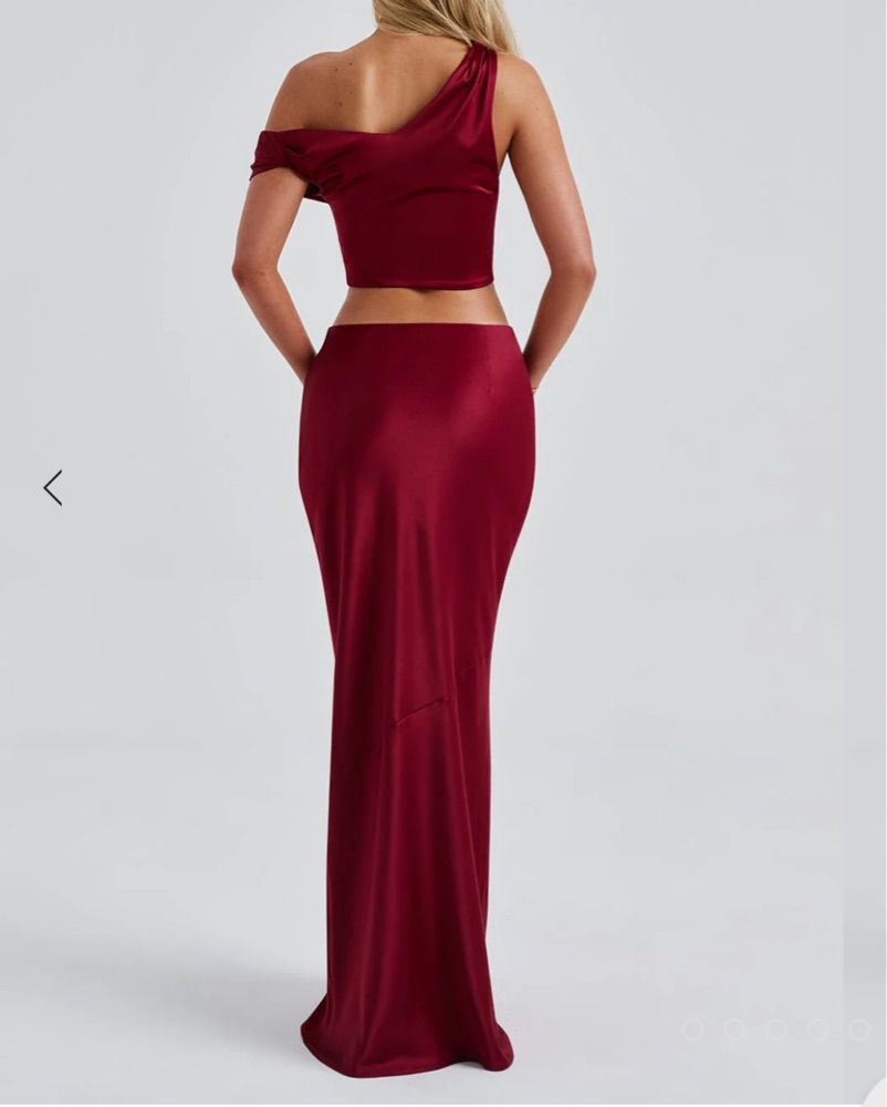 2 piece Corset Maxi Gown by Babyboo Fashion - Pickle