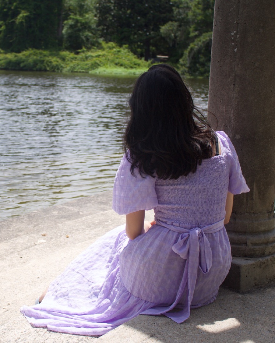 astr purple dress Halley Rhinestone Embellished Maxi Dress