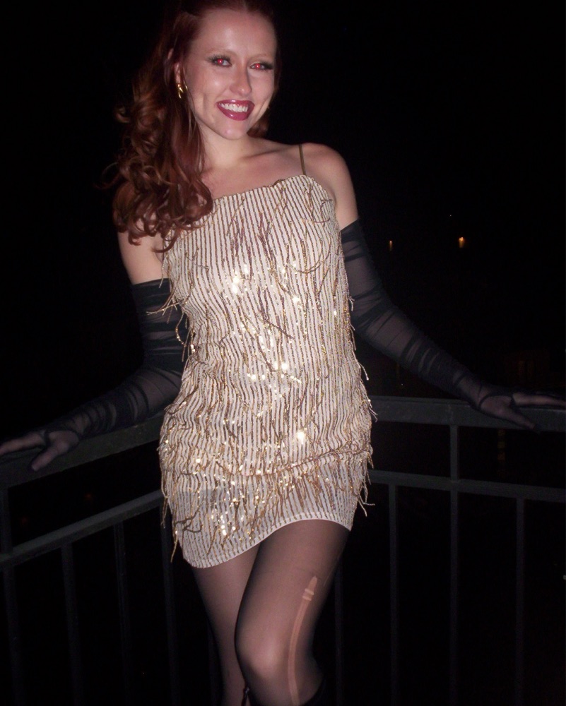 Vintage Gold Tassel Mini Dress by Vintage - Pickle