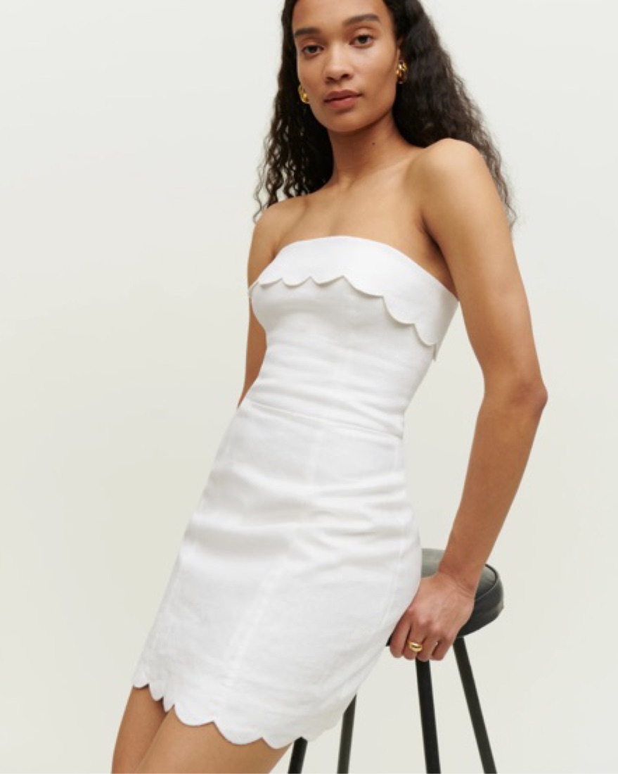 Reformation Isles Linen Dress by Reformation - Pickle