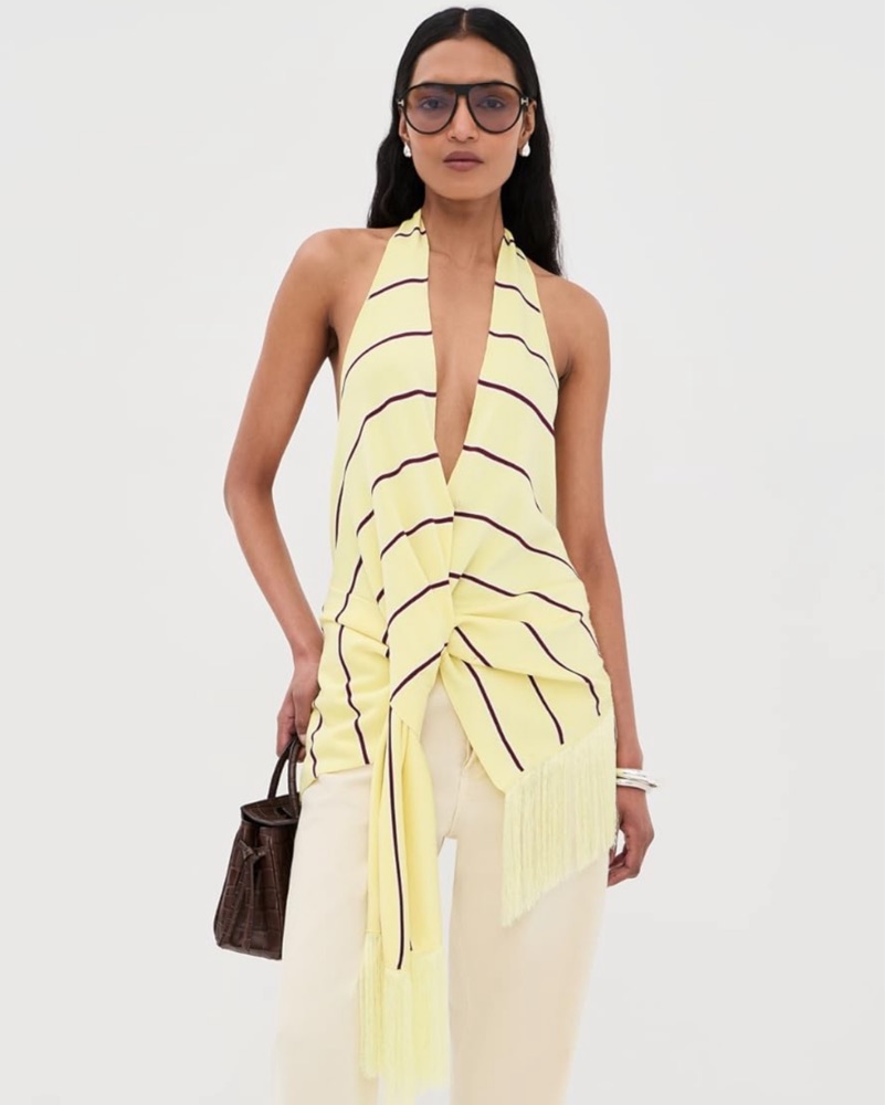 3.1 Phillip Lim Draped Halter Top by 3.1 Phillip Lim - Pickle
