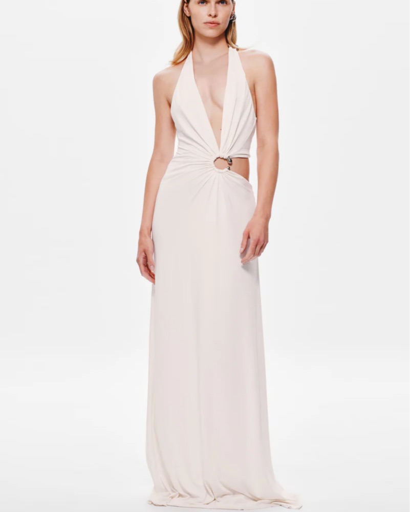 corset slip dress maxi Manali Strapless Corset Maxi Dress