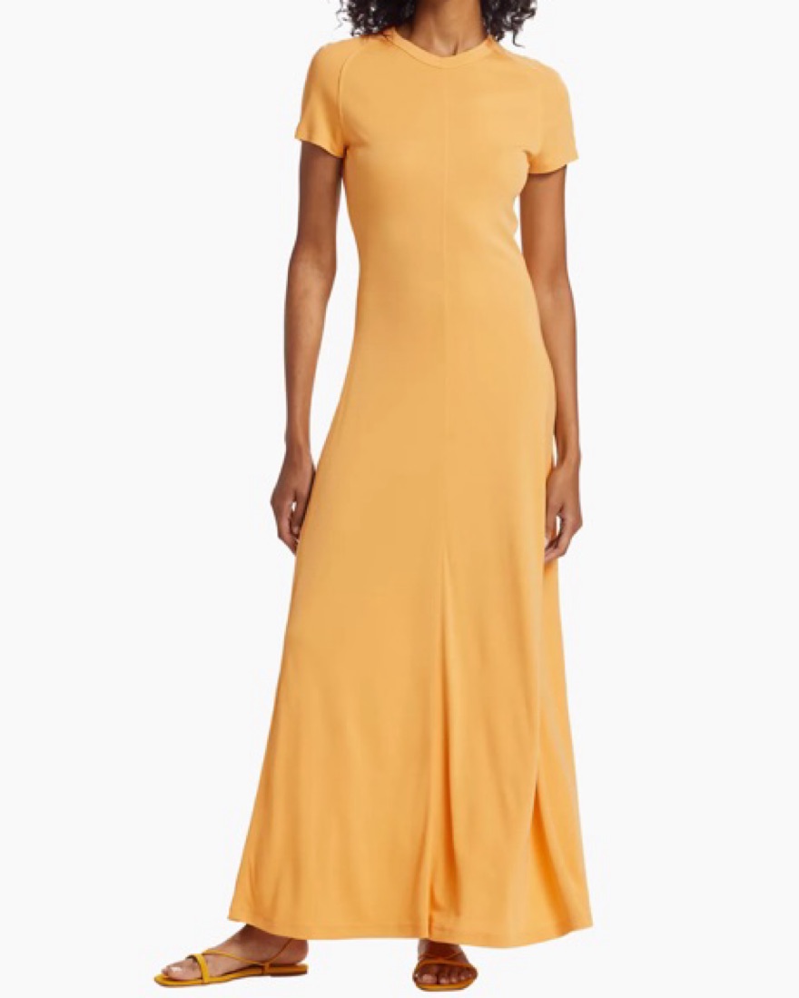 TOTEME Fluid Jersey Maxi Dress | Pickle