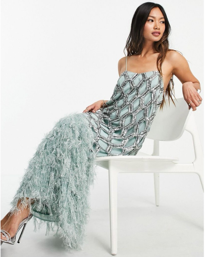 glitter sequin dress Goddess Cutout Sheer Sequin Gown- Black  Moda Glam Boutique