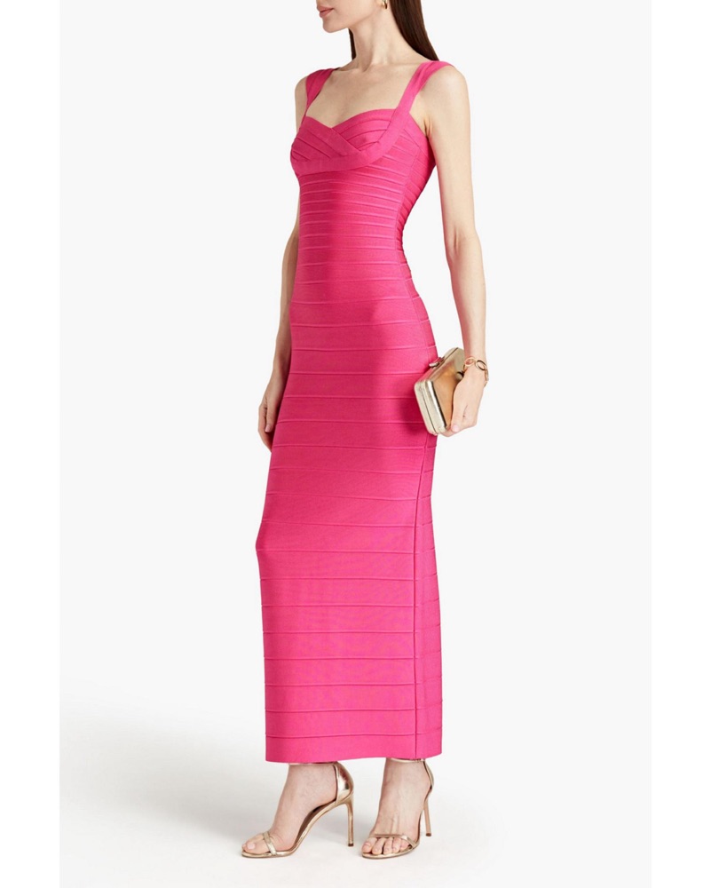 pink bandage dress Oksana Diamond Bandage Dress In Pink Pink / S main image 1