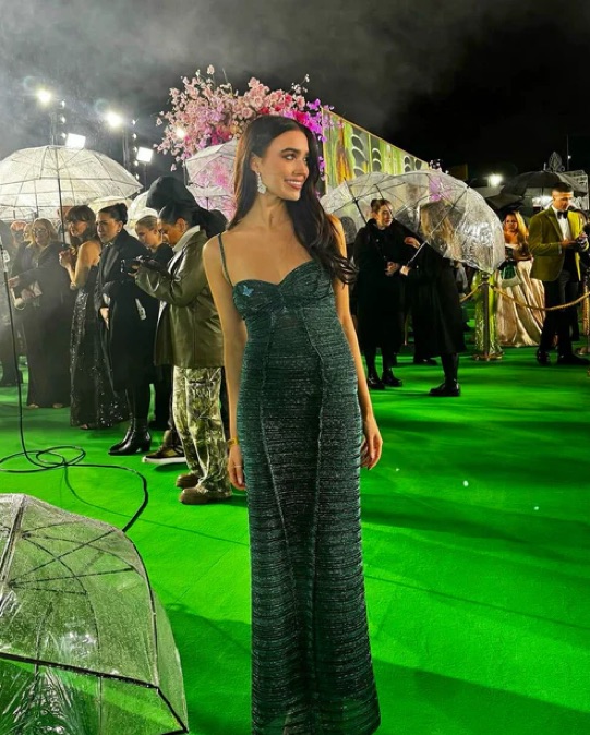 georgia green dress Prosperina Georgia Midi Dress In Eden Green Toile main image 1