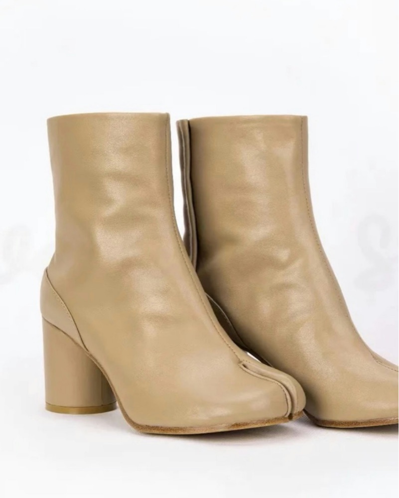 Margiela Nude Tabi Boots by MM6 Maison Margiela - Pickle