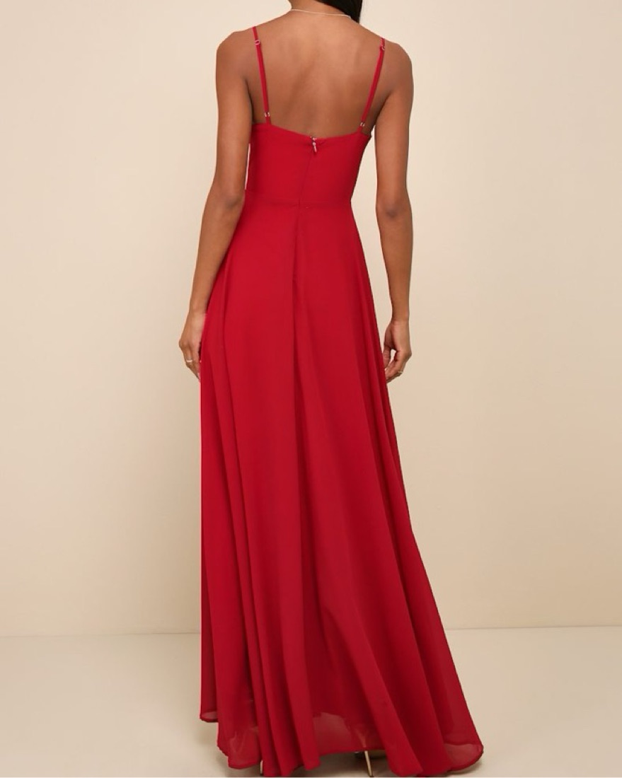 cause for commotion red pleated bustier maxi dress Lulus Cause for Commotion Red MaxiDress by Lulus