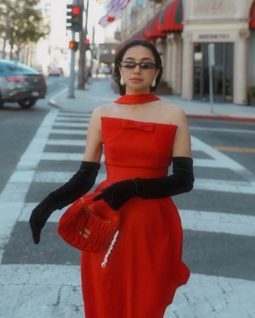 helsa red bow dress Helsa - The S Curve Dress With Bow