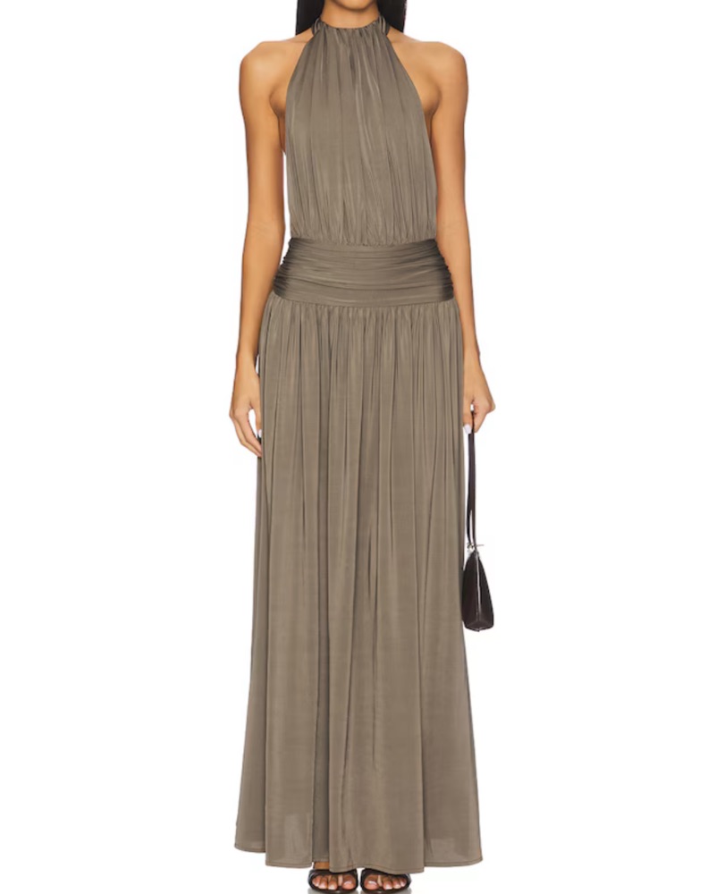 Arcina Ori Green Blacktie Maxi Dress by Arcina Ori - Pickle