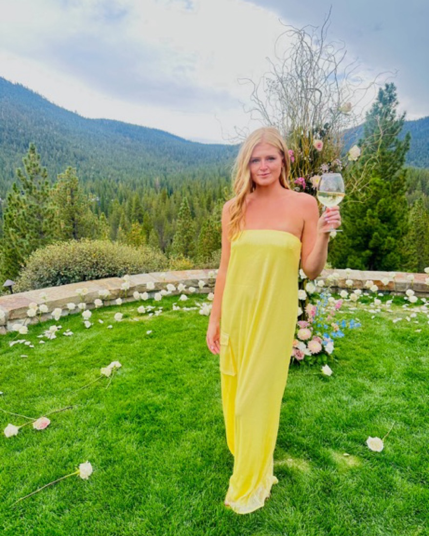 STAUD Casey dress - Yellow Sequin by Staud - Pickle