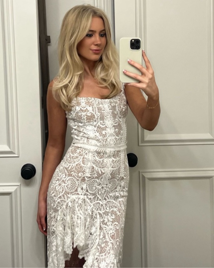 White lace Bronx And Banco Dress | Pickle