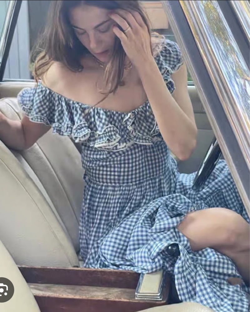 doen blue gingham dress Sora Dress - Blue Gingham | Hand Me Den