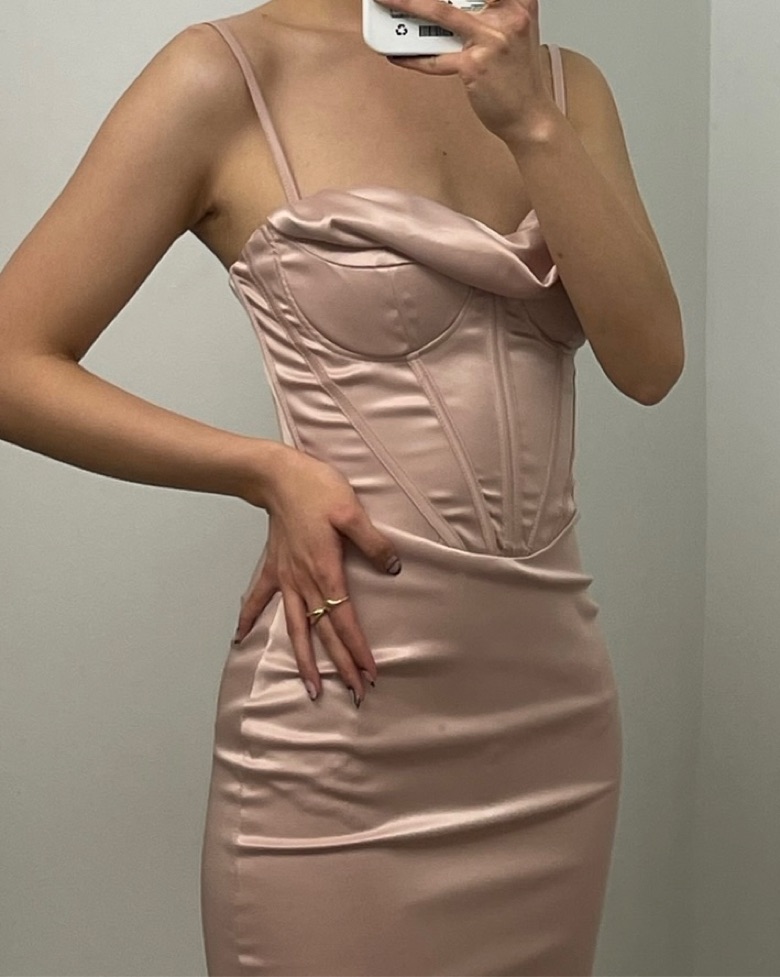 House of CB Pink Corset Dress Dupe by House of CB - Pickle