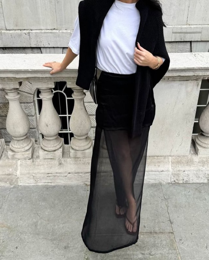 【HI FI FNK】(W) Jena Sheer Skirt HI FI FNK】(W) Jena Sheer Skirt (HI FI FNK/スカート