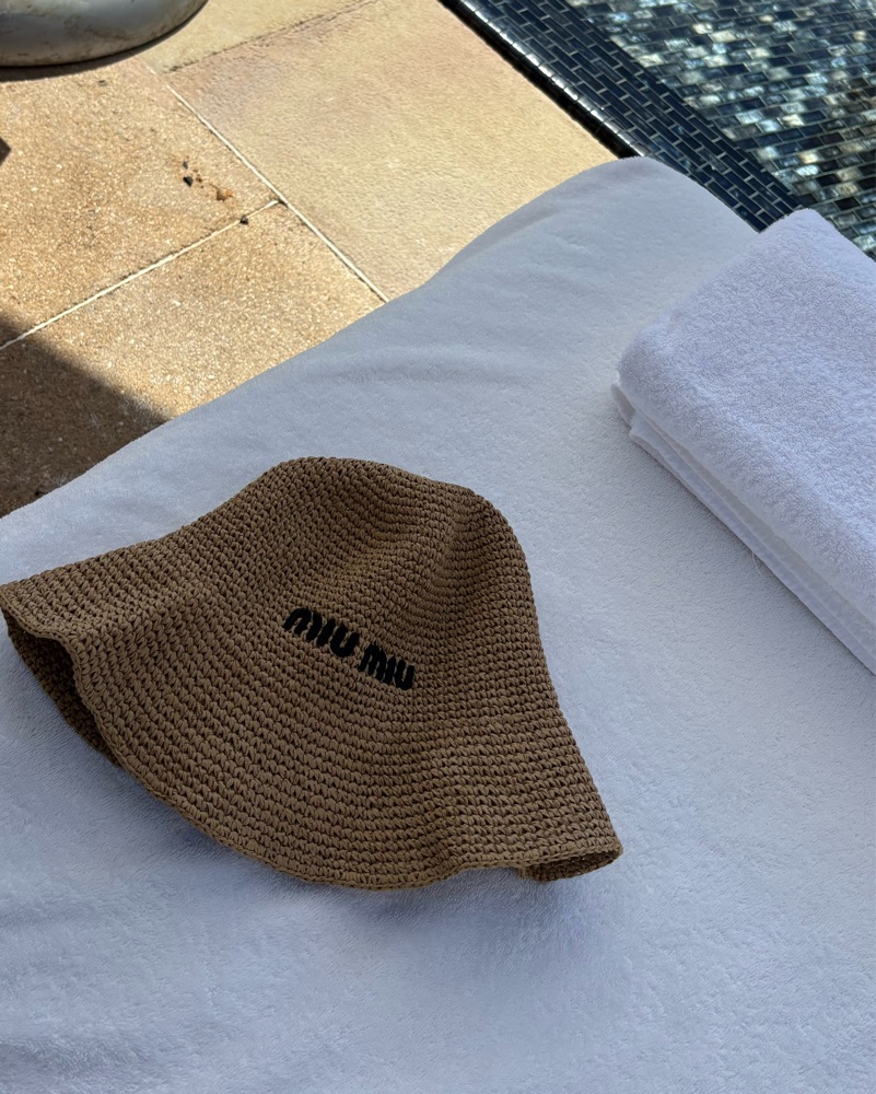 Miu Miu Beach Hat by Miu Miu - Pickle