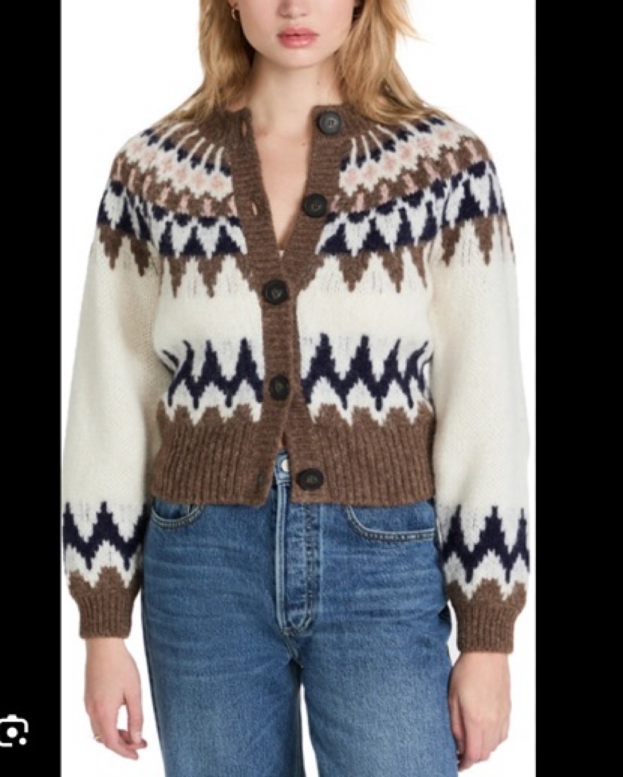 UNUSED / 5G fair Isle cardigan / サイズ3 UNUSED / 5G fair Isle cardigan / サイズ3