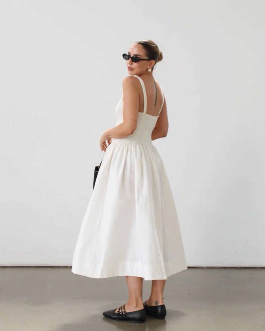 high low hem midi dress Satin High-low Midi Dress