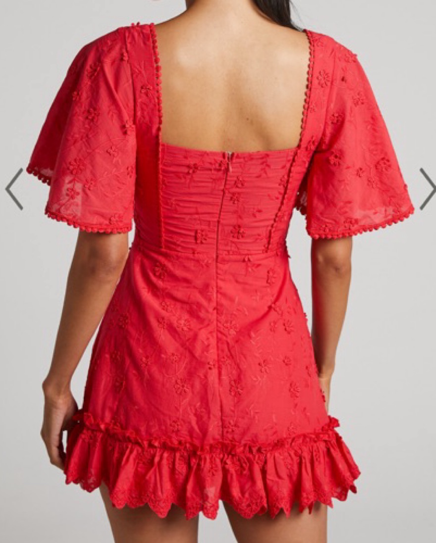 pink tiered lace mini dress All Mine Pink Lace Mini Dress main image 0