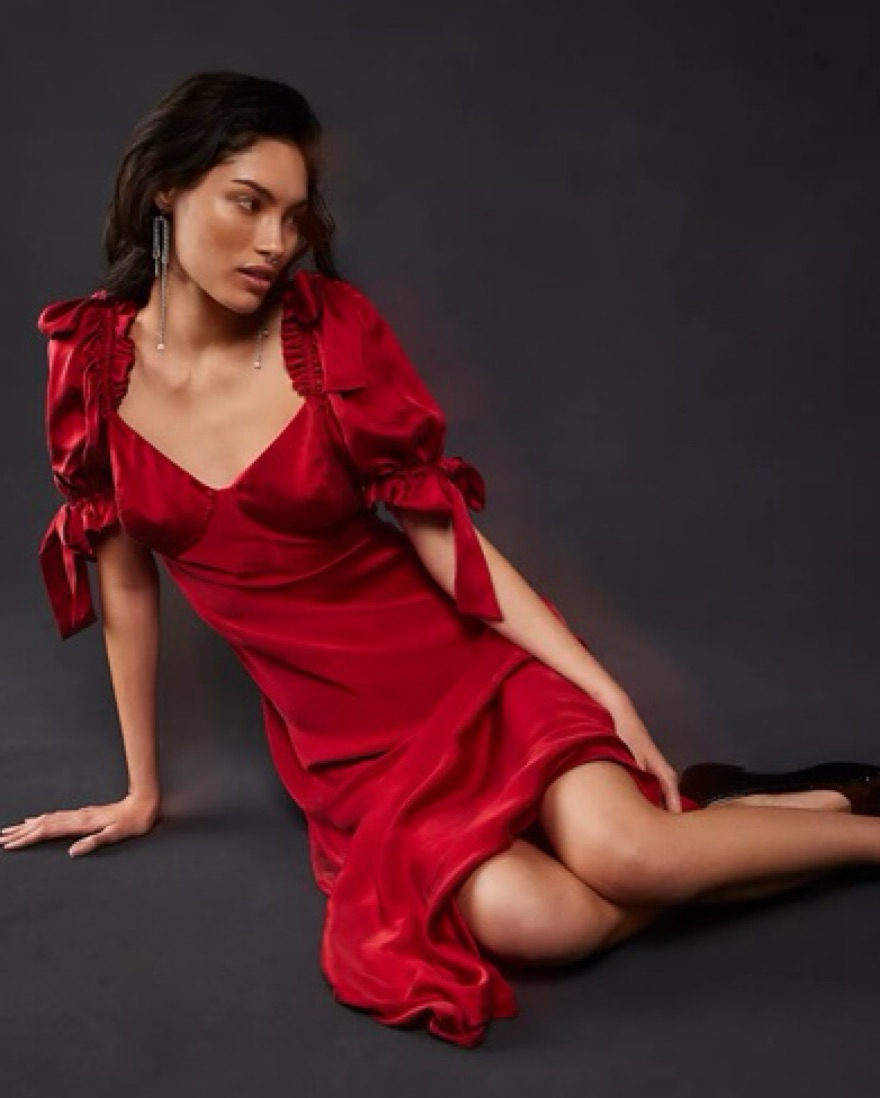 The Poet Selkie Dress (100% Silk) by Selkie - Pickle
