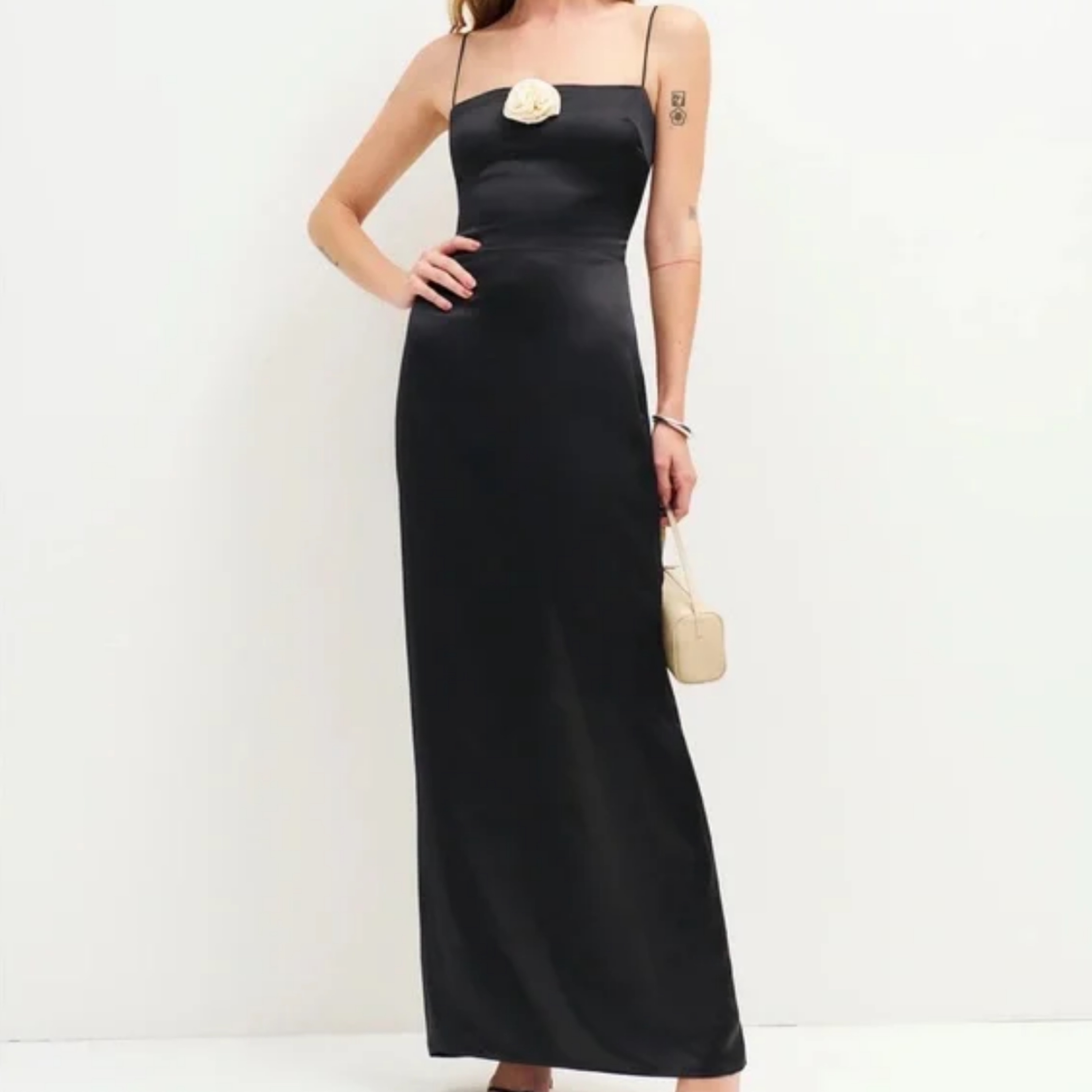frankie satin dress Reformation Size 6 Frankie 100% Silk Slip Dress Maxi Tango Red Cocktail  Satin