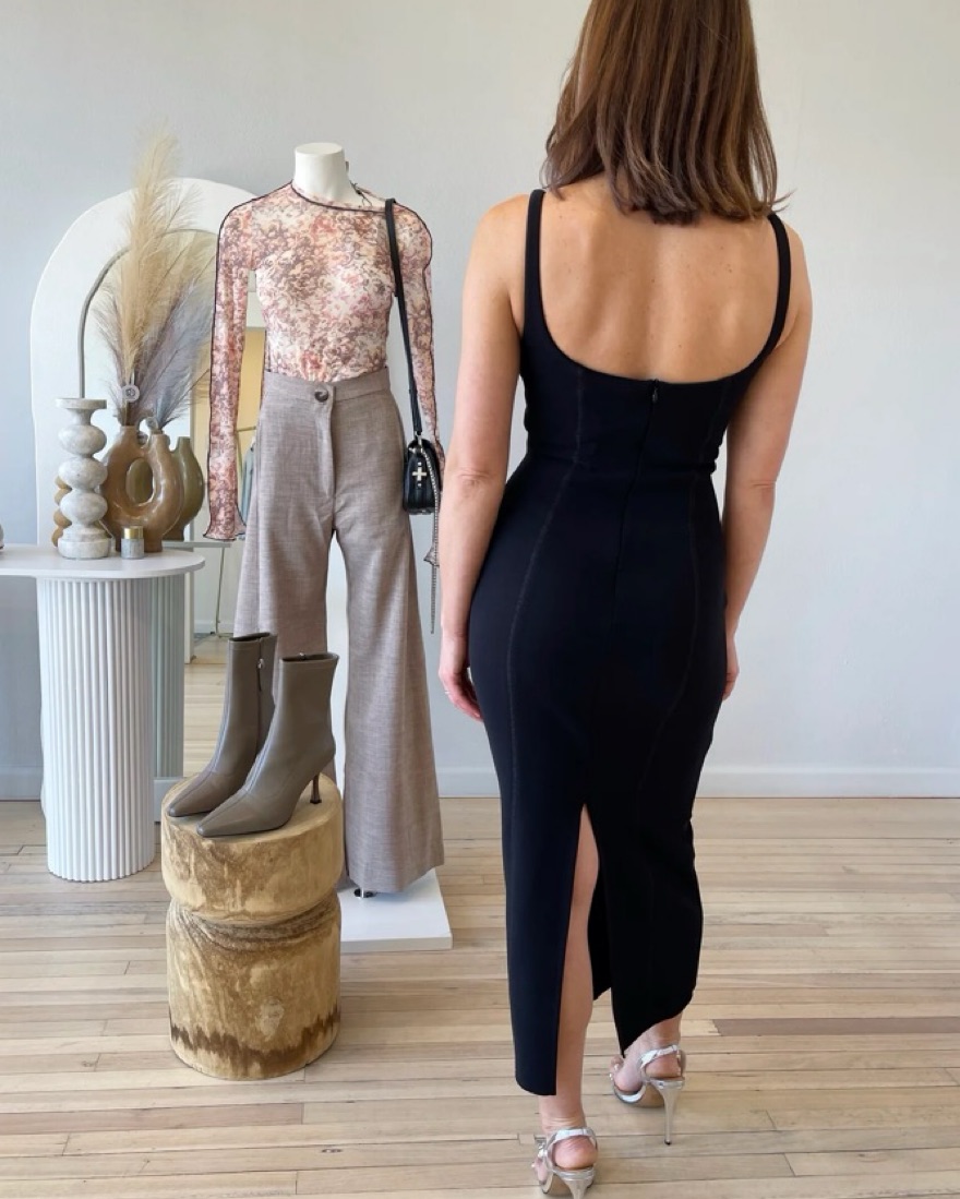 bec and bridge sofie midi dress TR BABE @sophie.aroha.williams serves us LOOKS in the Riviera Knit Midi  Dress by Bec & Bridge!   Available in colours Cedar, Ivory, Lilac, Silt  & Sky Blue!