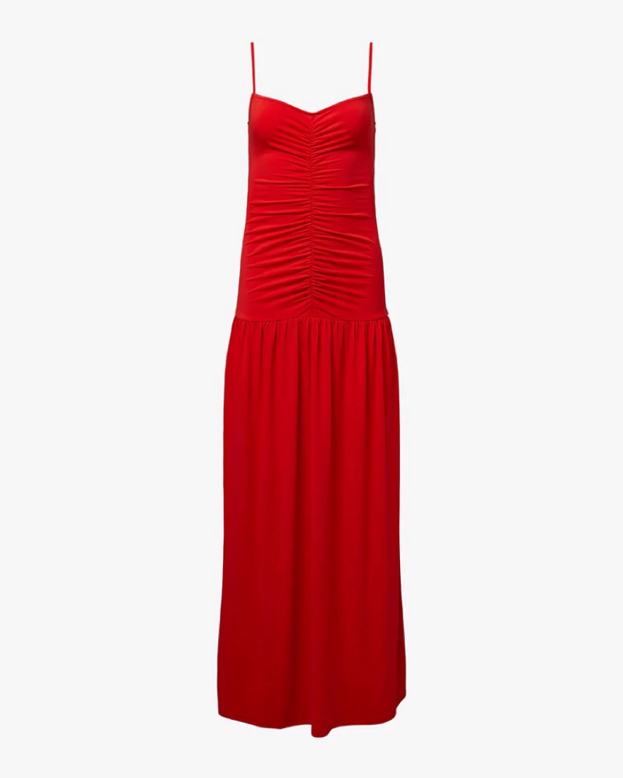 we wore what ruched front scoop maxi dress RUCHED FRONT SCOOP MAXI DRESS by WeWoreWhat