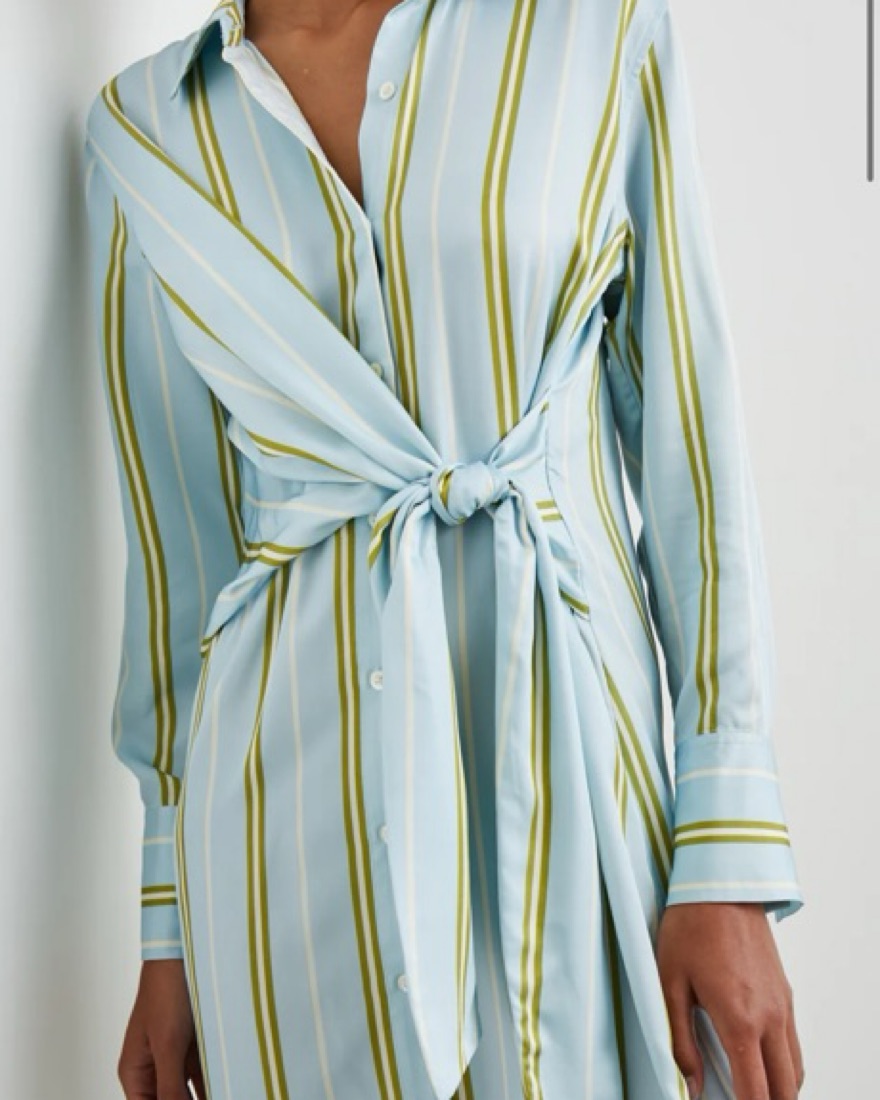 Striped Button-Down Midi Dress rails | Pickle