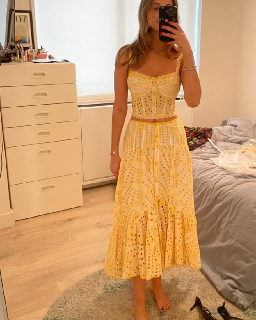 Charo Ruiz Ibiza Tessa Top - Yellow by Charo Ruiz - Pickle