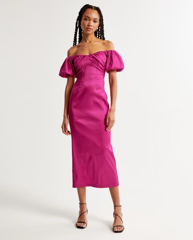 angela taffeta midi dress And the wedding fit awards of 2025 go to