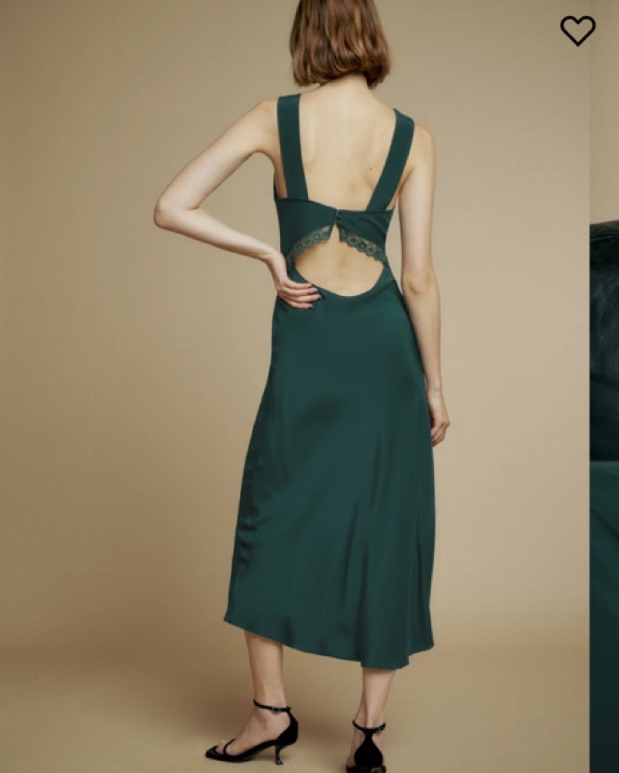 reformation provence dress green Reformation Provence silk Dress by Reformation