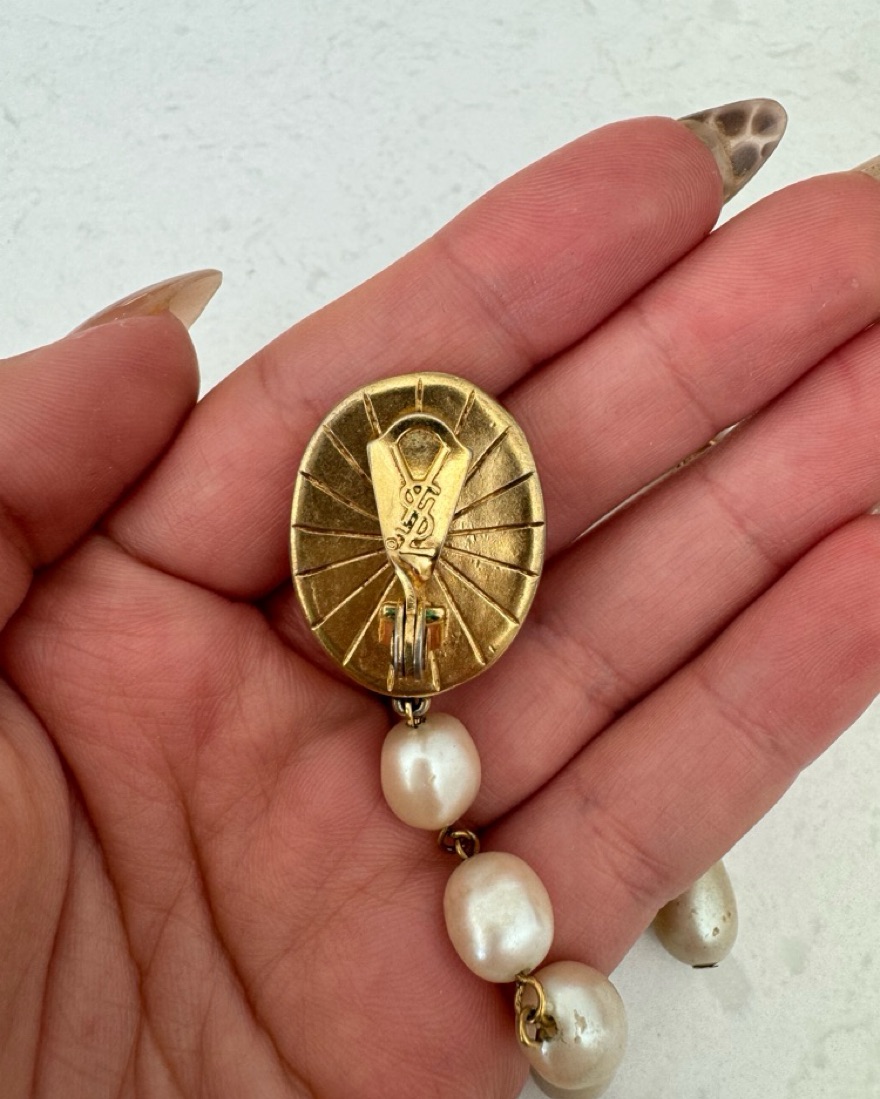 Vintage YSL Earrings | Pickle