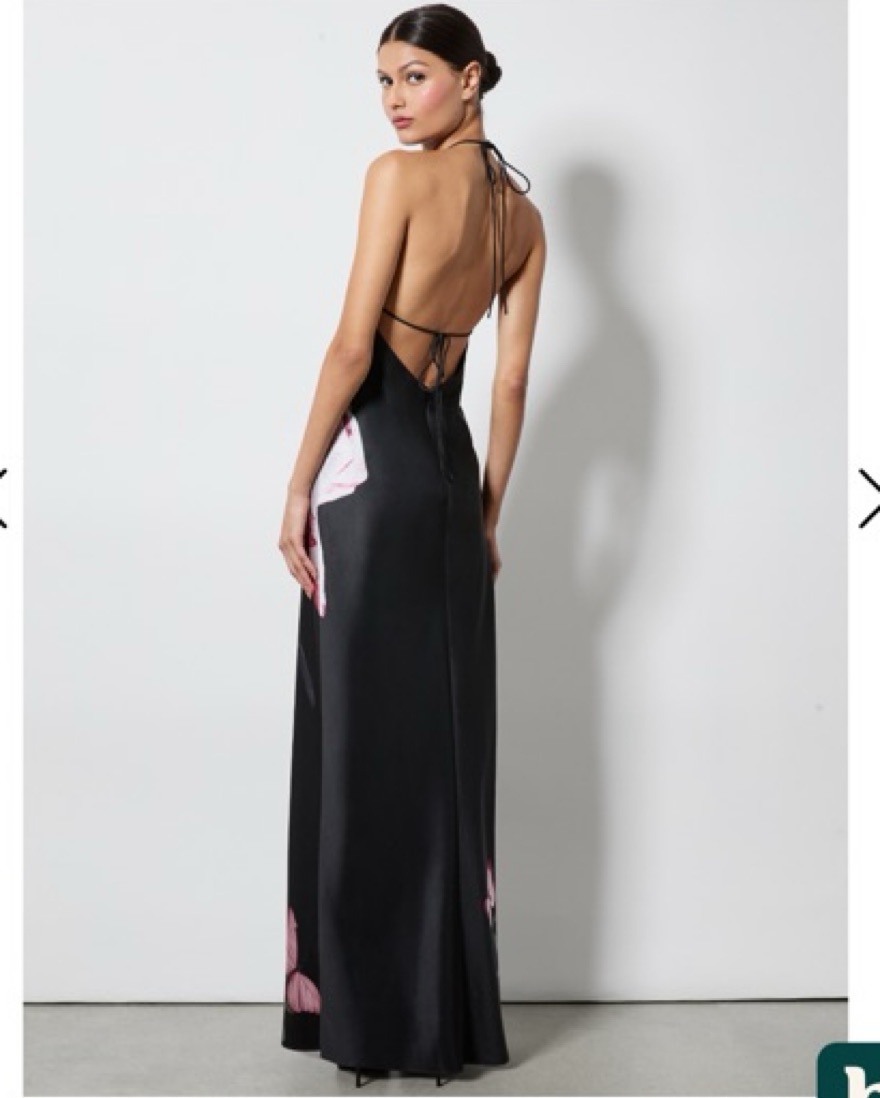 Alice & Olivia MONTANA TIE BACK GOWN | Pickle