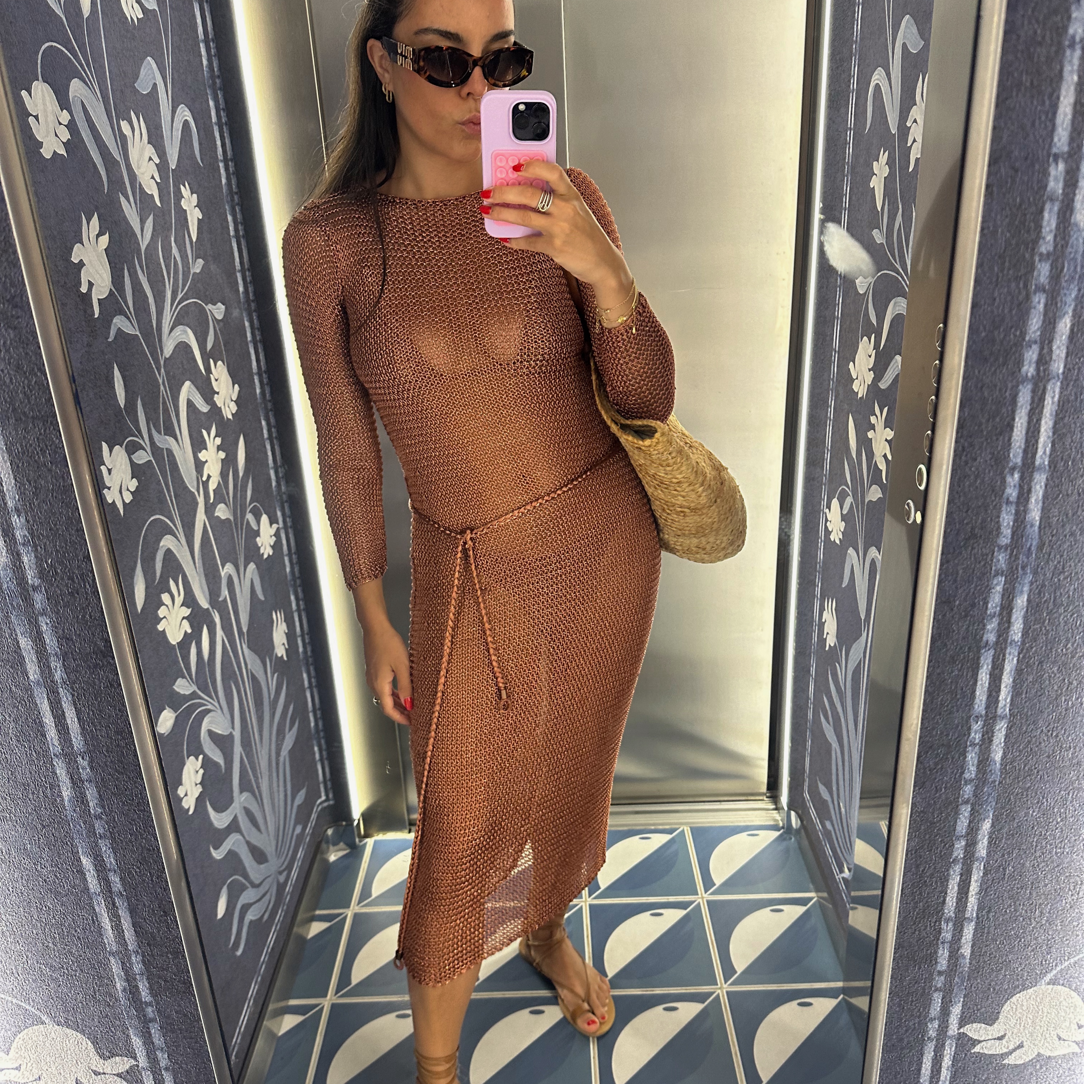 Zimmerman Lurex Knit Midi Dress by Zimmermann - Pickle