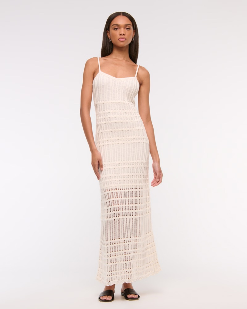 Abercrombie Crochet-Style Maxi Dress by Abercrombie and Fitch - Pickle
