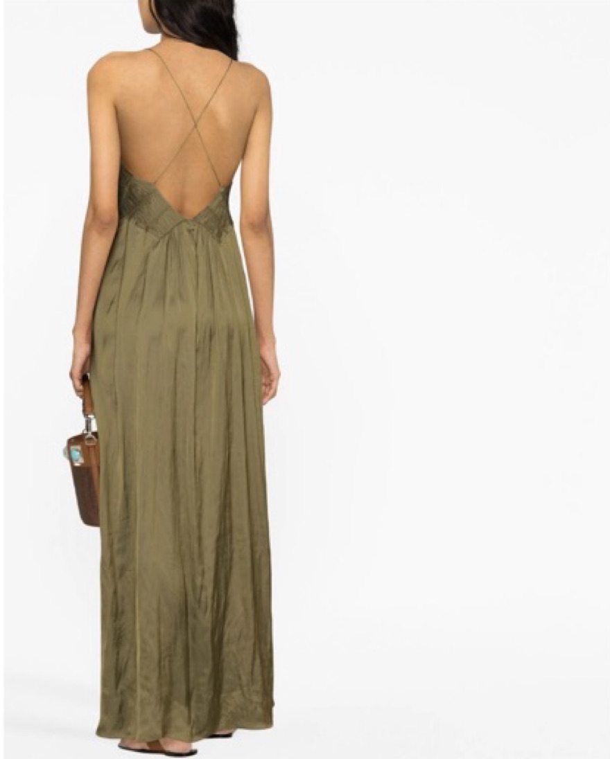 Zadig & Voltaire Satin Maxi Dress by Zadig&Voltaire - Pickle