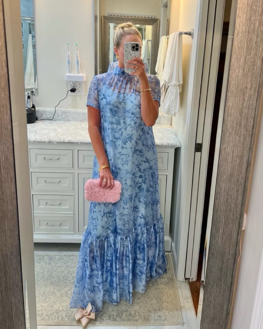 staud calluna dress blue STAUD Calluna Dress Navy