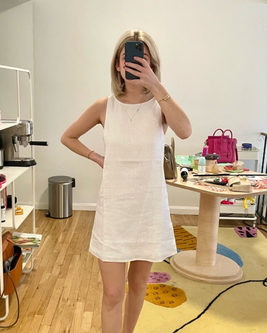 reformation jessi linen dress by Reformation - Pickle