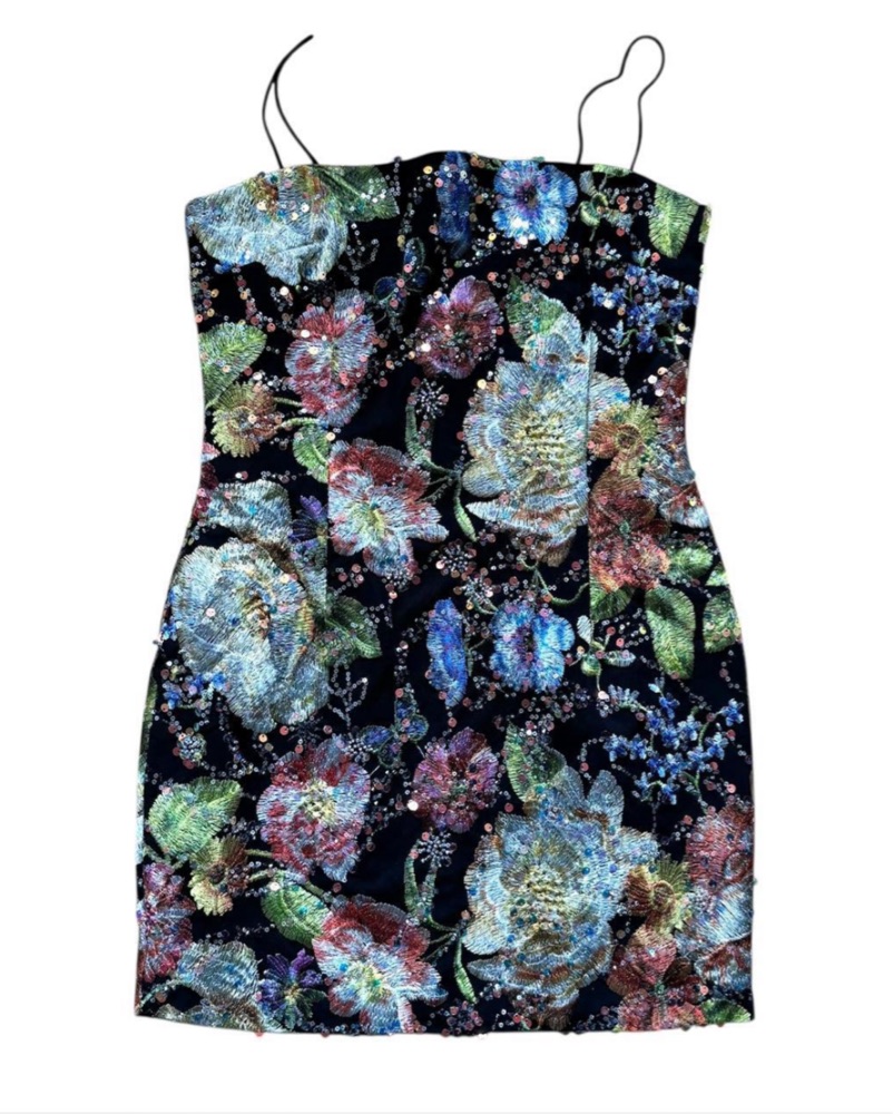 designer lavender dress Floral Gown– Teuta Matoshi ensuring you feel like Swimming Pool Cute Beach Size:8.0 has_xxs