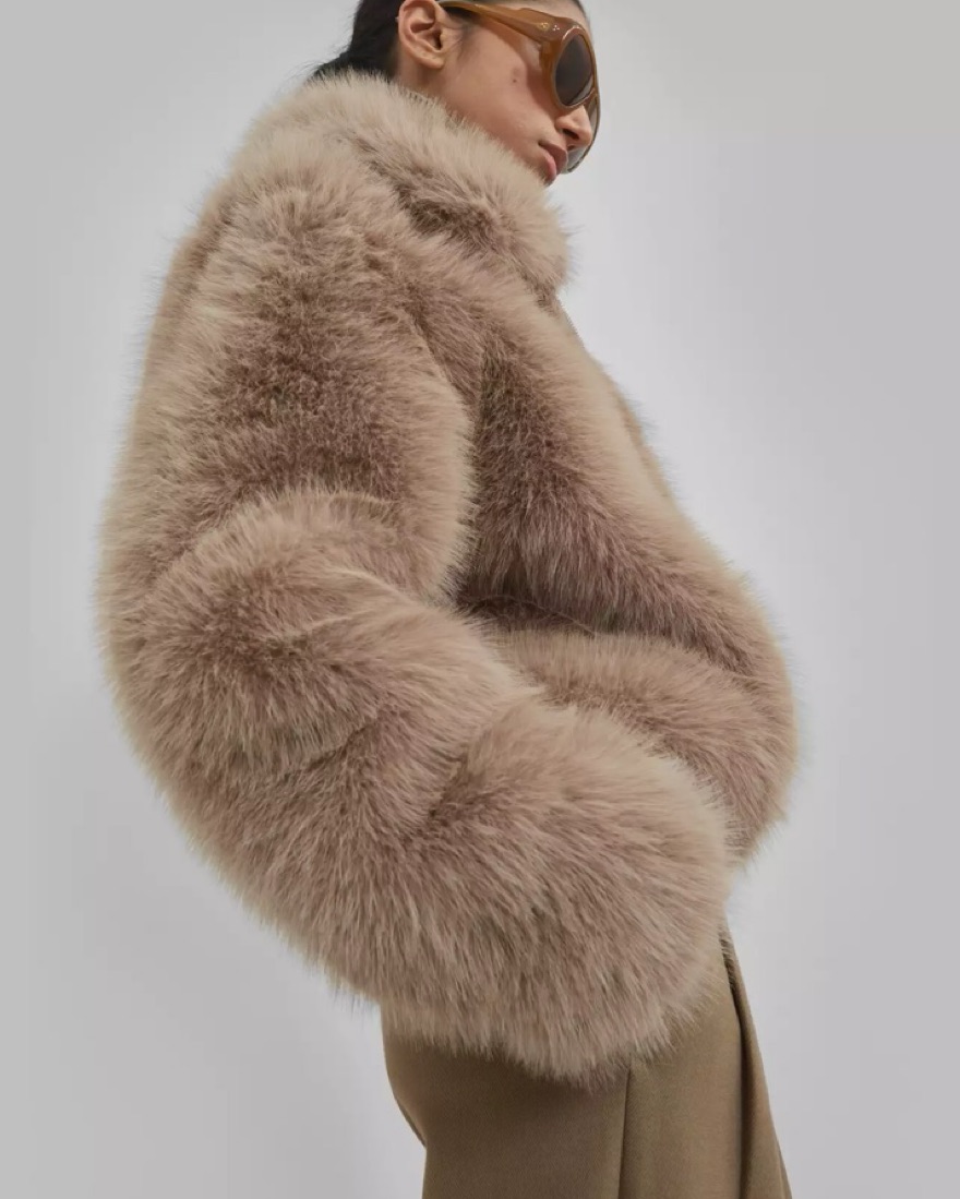ジャケット・アウター Convertible Faux Fur Tippet Coat herlipt Heiress Faux Fur Jacket – Retrofete