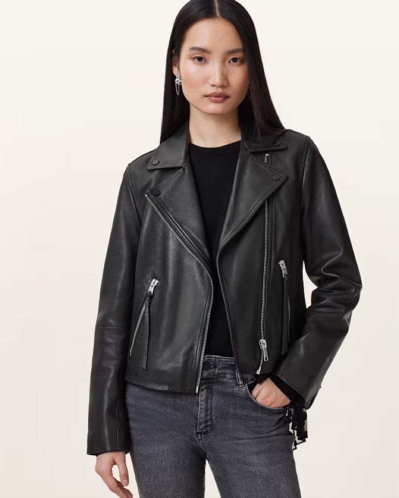 Marc by Marc Jacobs Black Leather Moto Jacket by Marc by Marc