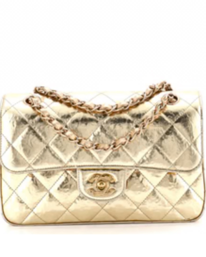 Chanel Gold Metallic Shoulder Bag by Chanel - Pickle