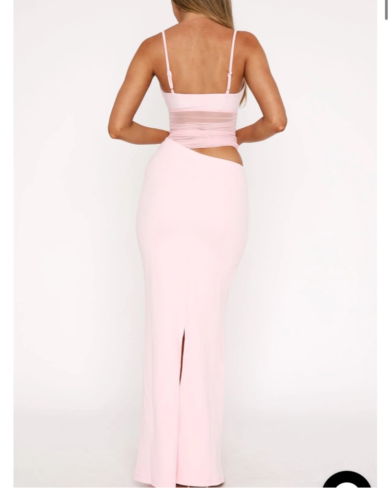 White Fox Pink Mesh Dress | Pickle