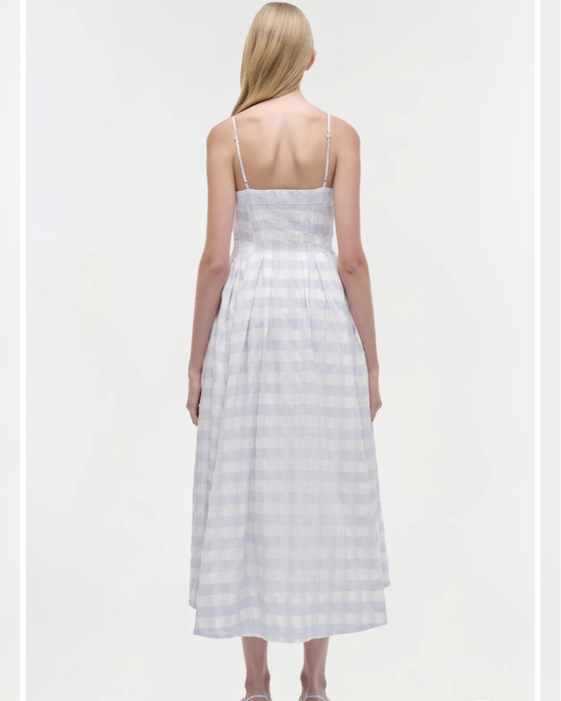 Simkhai Kittiya Midi Dress by Jonathan Simkhai - Pickle
