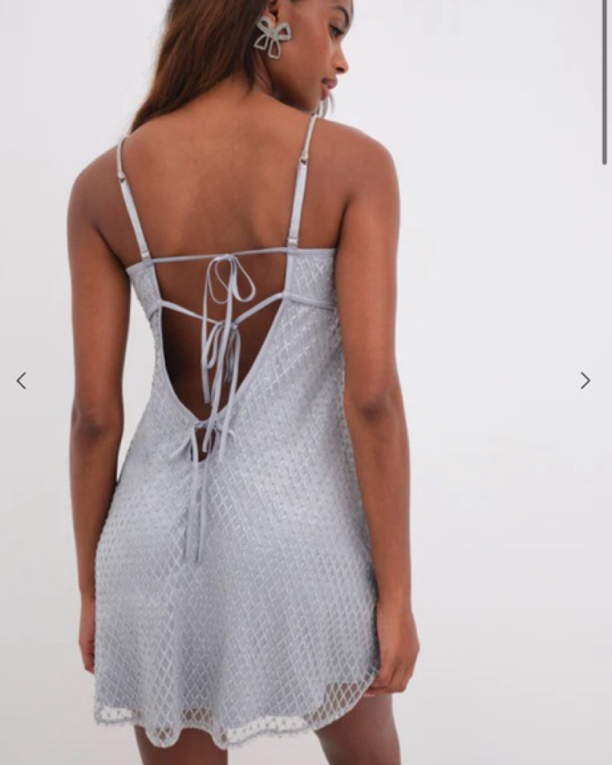 For Love & Lemons Glitter Slip Dress by For Love & Lemons - Pickle