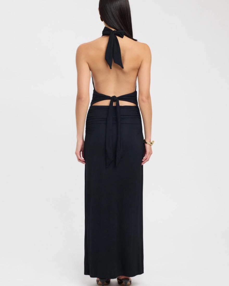 Kookai Black Halter Maxi Dress by Kookai - Pickle